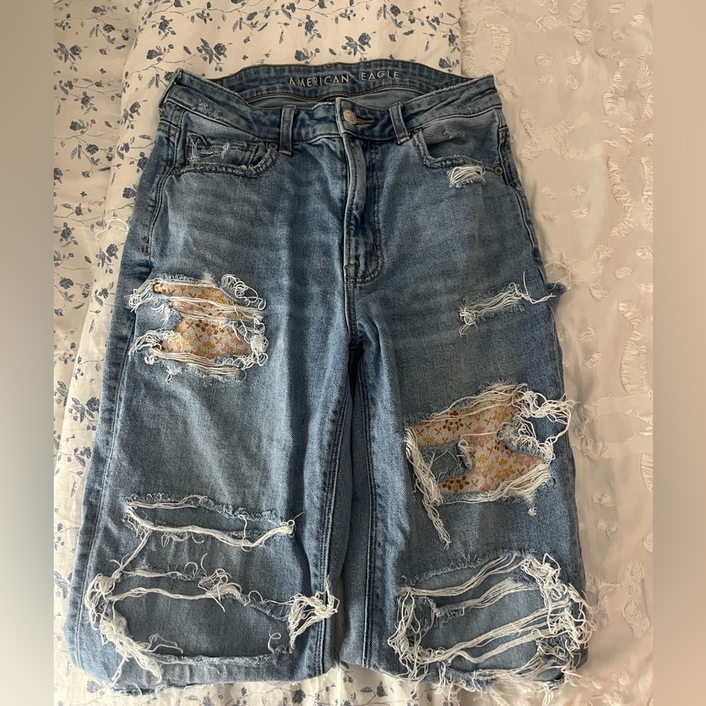 American Eagle Patch Mom Jeans - image 2